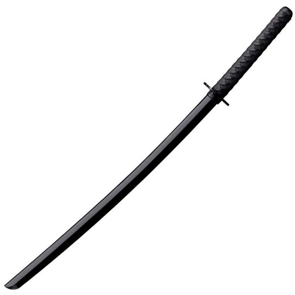 Cold Steel CS92BKKC Bokken Training Sword 30" Fixed Plain Black Polypropylene Blade 11.50" Black Imitation Cord Wrap Polypropylene Handle