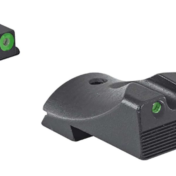 Meprolight USA 412183111 Hyper-Bright  Green Tritium Green Outline Front Sight-Green Tritium Black Outline Rear Sight Kimber 1911 Slant