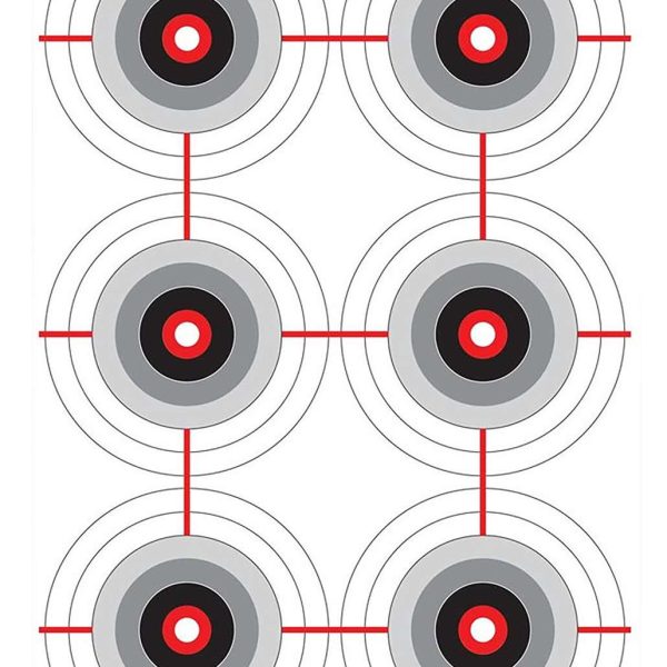 Birchwood Casey 37063 EZE-Scorer  Bullseye Paper 12" x 18" Black/White Pkg of 100