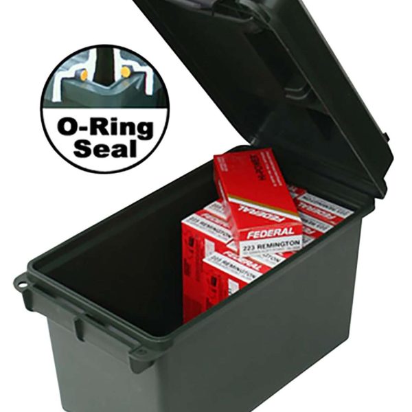 MTM Case-Gard AC50C40 Ammo Can  50Cal Rifle Black Polypropylene