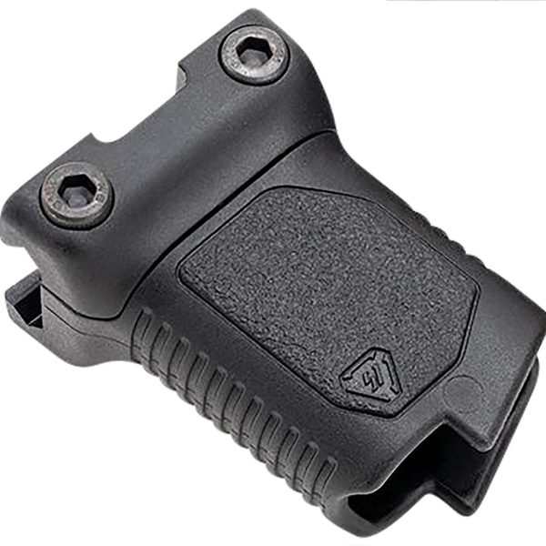 Strike Industries ARCMAGRAILSBK Angled Vertical Grip Short Black Polymer with Cable Management Storage for Picatinny Rail