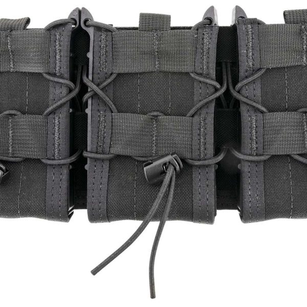 High Speed Gear 45TA00BK TACO Shingle Mag Pouch Triple Black Nylon MOLLE Compatible w/ Rifle