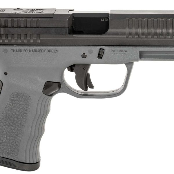 FMK FMKG49DG G3  9mm Luger 14+1 4" Stainless Steel Barrel, Black Optic Cut/Serrated Carbon Steel Slide, Dark Gray Polymer Frame w/Picatinny Rail, Black Backstrap Grip
