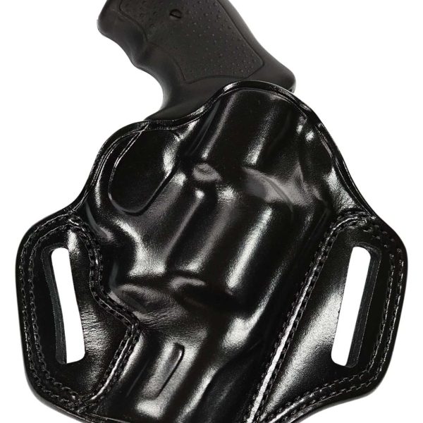 Galco CM880B Combat Master  OWB Black Leather Belt Slide Fits Springfield XDM 4.5" Right Hand
