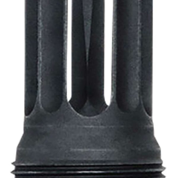 Yankee Hill 440528 sRx Q.D. Flash Hider Long Black Phosphate Steel with 1/2"-28 tpi, 9mm, 2.30" OAL & 9.375" Diameter for sRx Adapters