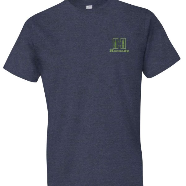 Hornady Gear 30995 Hornady T-Shirt Logo Stamp Indigo Short Sleeve 2XL