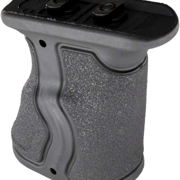 FAB Defense FXGRADMB Gradus Ergonomic Forward Grip Angled, Black Polymer with Rubber Overmold, Fits M-Lok Rail