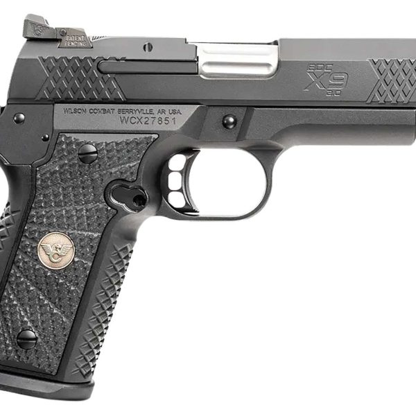 Wilson Combat 2EDCXCP9 EDC X9 2.0 9mm Luger 15+1 4" Stainless Fluted Barrel, Armor-Tuff Stainless Steel Tri-Top Cut Slide, Combat-Tuff Aluminum Frame w/Beavertail, Black Polymer Grip