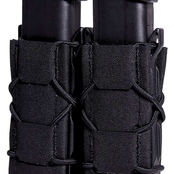 High Speed Gear 24PT02BK TACO Gen 2 Double Black Nylon Laminate MOLLE Mount Pistol