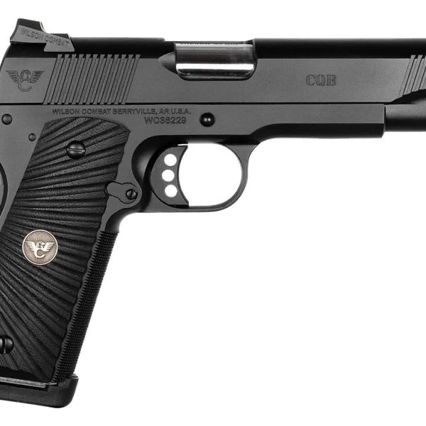 Wilson Combat CQBFS45 CQB  45 ACP 8+1 5" Full Size Carbon Steel Slide G10 Starburst Grip