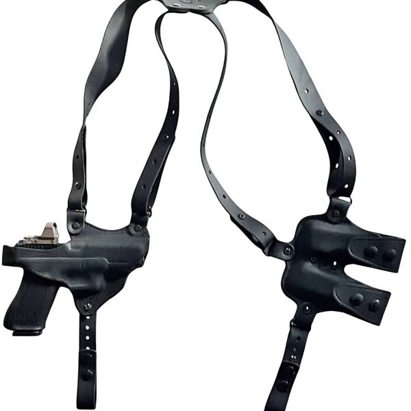 1791 Gunleather NSS2.4SBLHR  Optic Ready Shoulder Horizontal Black Fits Sig P320 Right Hand