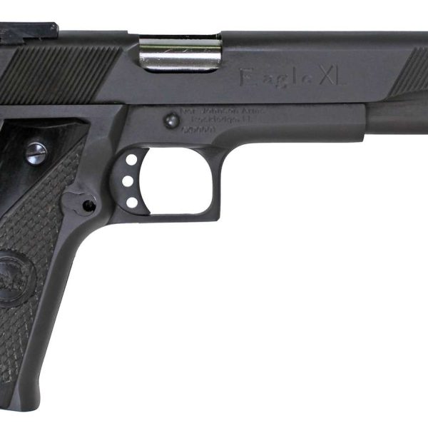 Iver Johnson Arms EAGLEXL10DS Eagle XL  Full Size Frame 10mm Auto 15+1 6" Stainless Steel Barrel, Matte Black Steel Long/Serrated Slide, Black Steel Frame w/Beavertail, G10 Grip