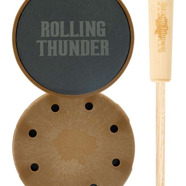 Rolling Thunder Game Call TCP-TDS Thunderdome Pot Calls & Strikers Attracts Turkey Species Hickory/Slate