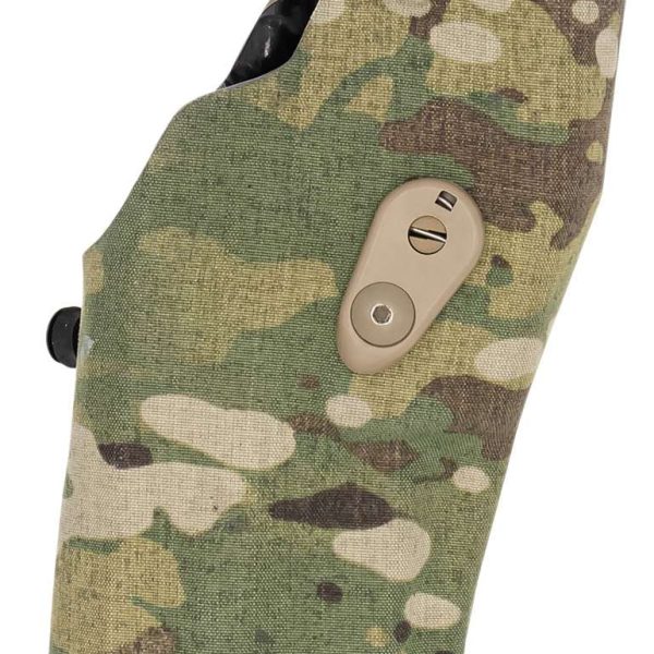 Safariland 6354RDSO28327701MS1 6354RDSO-ALS  OWB Multi-Cam SafariLaminate Fits Glock 19 MOS Compatible w/ TLR 7 Light Right Hand