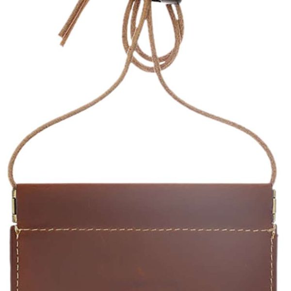 Riven 65700 Diaphragn Lanyard Call Holder Brown Leather