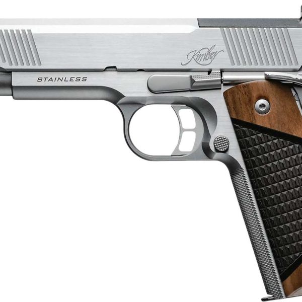 Kimber Mfg, Inc 3200402 Stainless II  45 ACP 7+1 5" Optic Ready/Serrated Slide