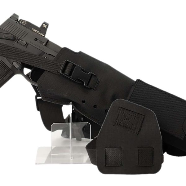 Cole-tac VWX102 Varmint Wrangler XL Pistol Holder Chest Black Left Hand