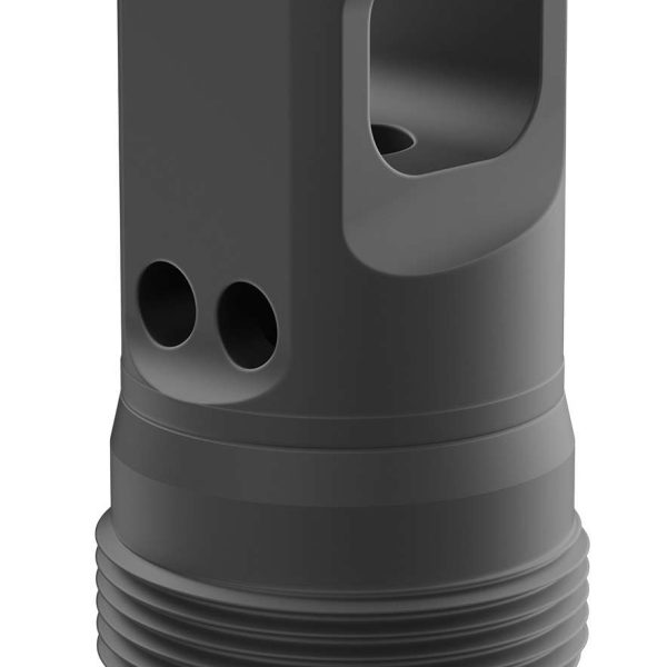 Breek Arms BRK4431 Echo Single Port Plan B Black Nitride Steel 5/8"x24 Threads 30 Cal