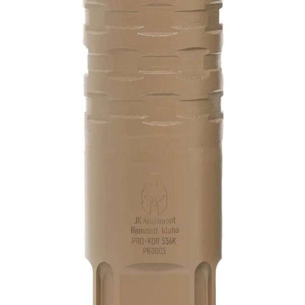 Jk Armament JK172PROKOR556KFDE PRO-KOR  5.56mm FDE Stainless Steel 1/2"x28