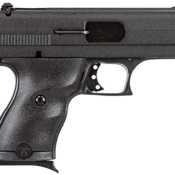 Hi-Point 9NYLOC C9  9mm Luger 8+1 3.50" Black Steel Barrel, Black Powder Coated Serrated Slide, Frame & Polymer Grips, Nylon Holster