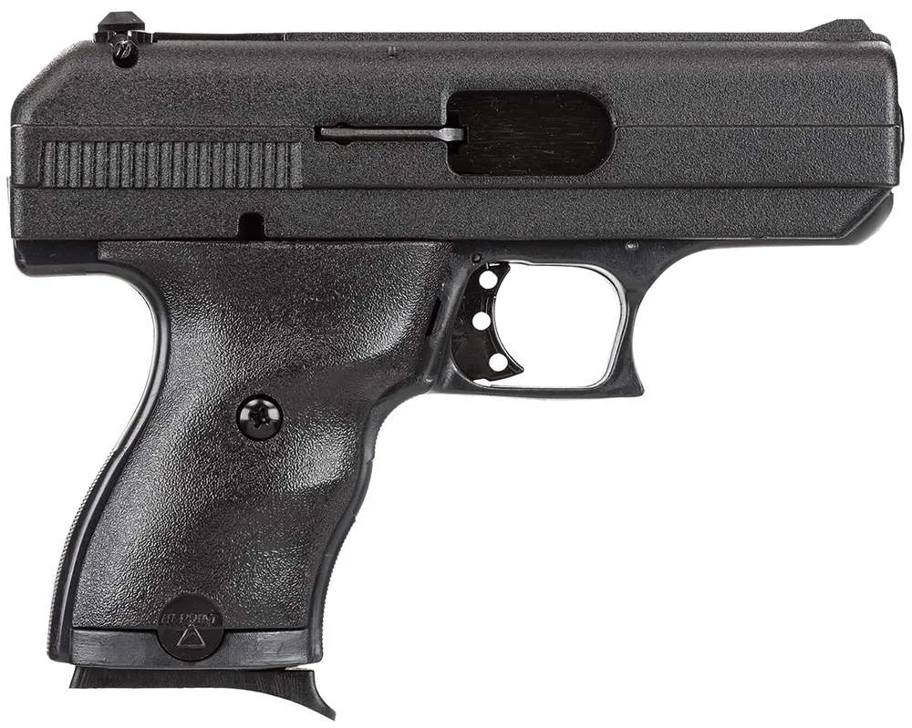 Hi-Point 9NYLOC C9 9mm Luger 8+1 3.50" Black Steel Barrel, Black Powder Coated Serrated Slide, Frame & Polymer Grips, Nylon Holster