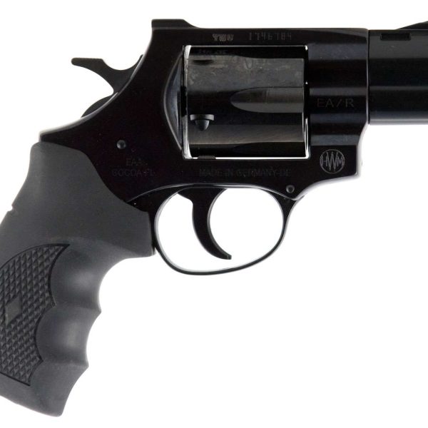 Weihrauch Guns 770130 Windicator  357 Mag 6rd 2" Blued Steel Barrel & Cylinder, Compact Steel Frame w/Exposed Hammer, Ramp Front/Fixed Rear Sights, Finger Grooved Black Rubber Grip