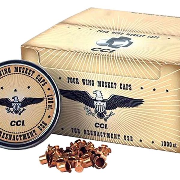 CCI 301 Four Wing Musket Caps Brass 1000 Per Box/5 Case