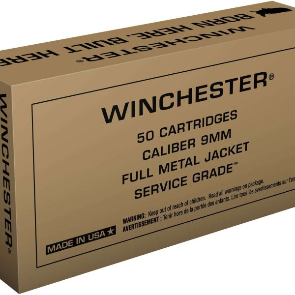 Winchester Service Grade 9mm 115gr — 50 rds