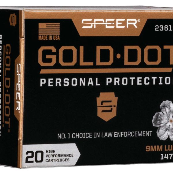 Speer Gold Dot 9mm 147gr — 20 rds