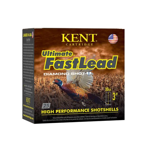 Kent Cartridge K203UFL366 Ultimate Fast Lead 20Gauge 3" 1 1/4oz 6Shot 25 Per Box/10 Case