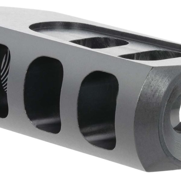 TacFire  Tanker Muzzle Brake  Black Oxide Steel with 5/8"-24 tpi Threads 2.76" OAL 1.37" Diameter for 308 Win