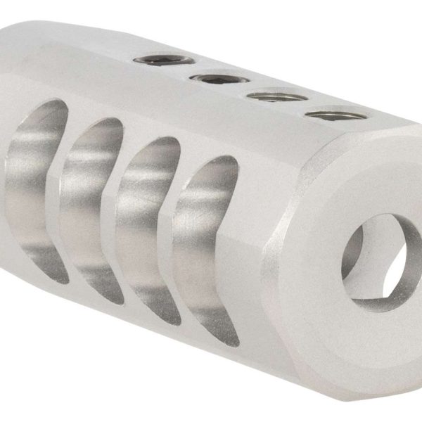 Christensen Arms 8100001701 Side-Baffle  Natural Titanium, 5/8"-24 tpi Threads, 30 Cal (.920" D Bull barrel)