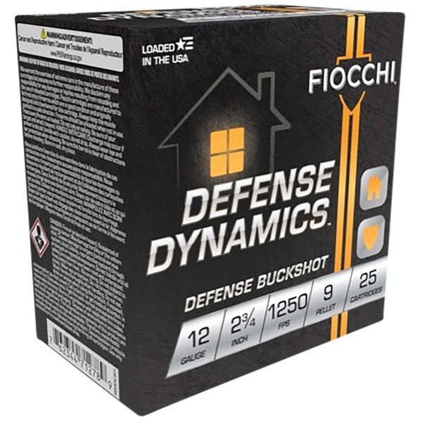 Fiocchi Defense Dynamics 12 ga 1 Buck — 25 rds