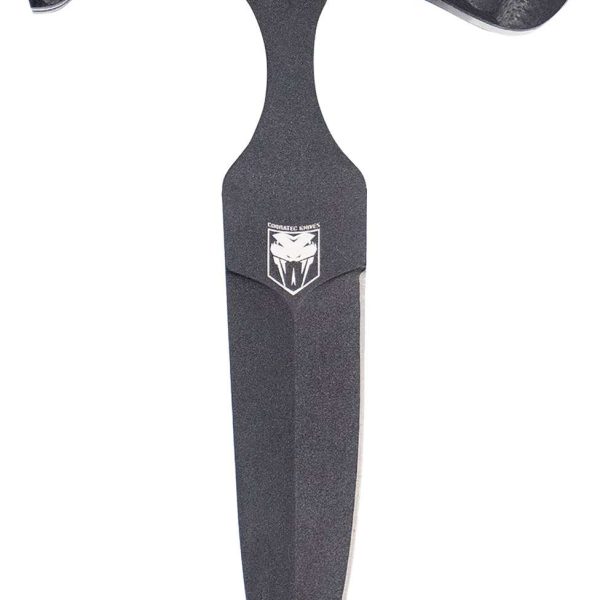 CobraTec Knives FG10PD Folding Push Dagger  2.88" Folding Dagger Plain Black D2 Steel Blade, 4.06" Black Textured G10 Scales Handle