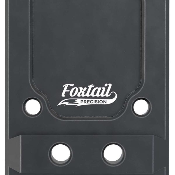 Foxtail Precision 100013 Rear Sight Dovetail Optic Adapter Plate for non MOS Glock  Black Anodized Glock Non MOS