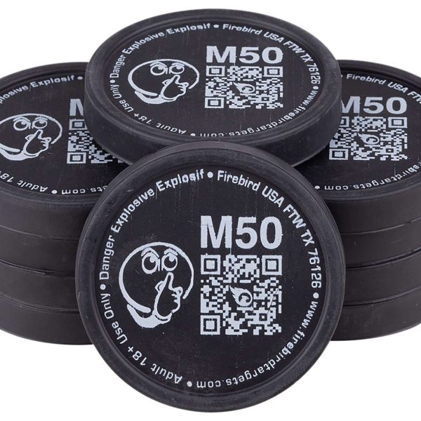 Firebird USA M50 Moderated  Moving Trajectory/Static Universal Firearm Low Noise 50mm/ 10 Pack