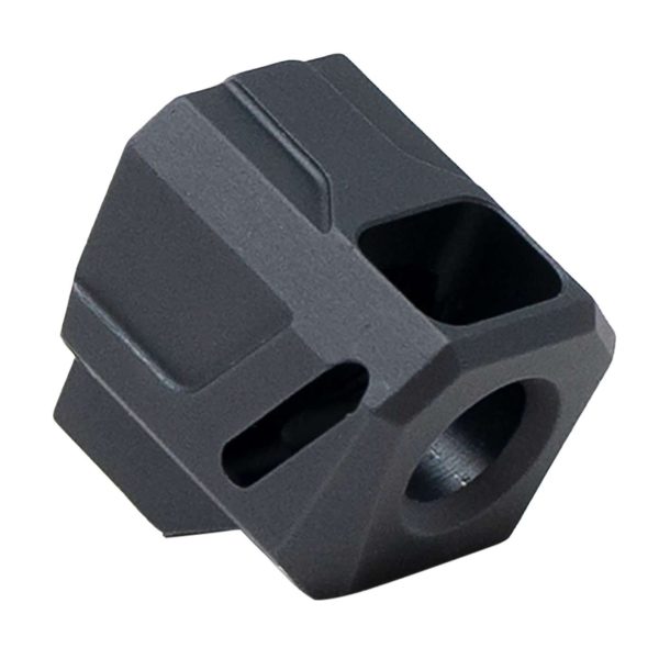 Faxon Firearms FFPACOMPSSMP01 EXOS-524 Compensator for M&P Shield/Shield Plus Anodized Aluminum 1/2"x28 Threads 1.10" OAL 9mm