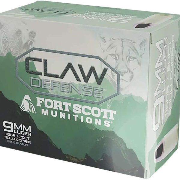 Fort Scott Munitions 9MM115SCVFNCD9mm Luger 115gr 20 Per Box/25 Case