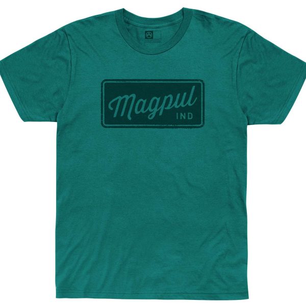 Magpul MAG1116-462  Rover Block Teal Cotton/Polyester Short Sleeve Large