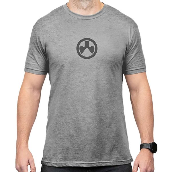 Magpul MAG1115-041-S Go Bang Parts  Stone Gray Heather Cotton/Polyester Short Sleeve Small