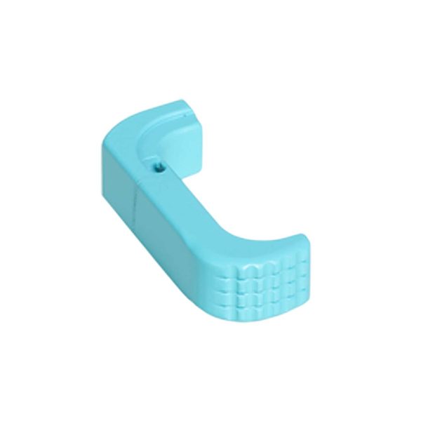 Timber Creek Outdoors GL43XEMRRE Glock 43X Extended Magazine Release Anodized Robin's Egg Blue Aluminum