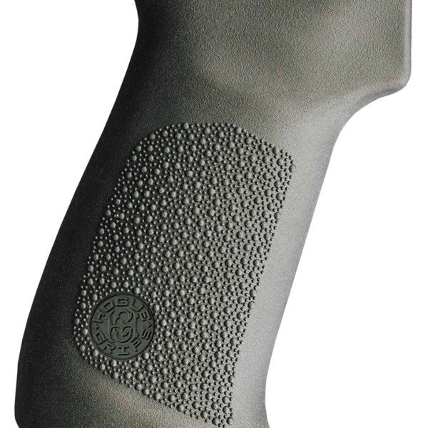 Hogue 74031   Pistol Grip w/o Finger Grooves OD Green Overmolded Rubber Fits AK-47/AK-74