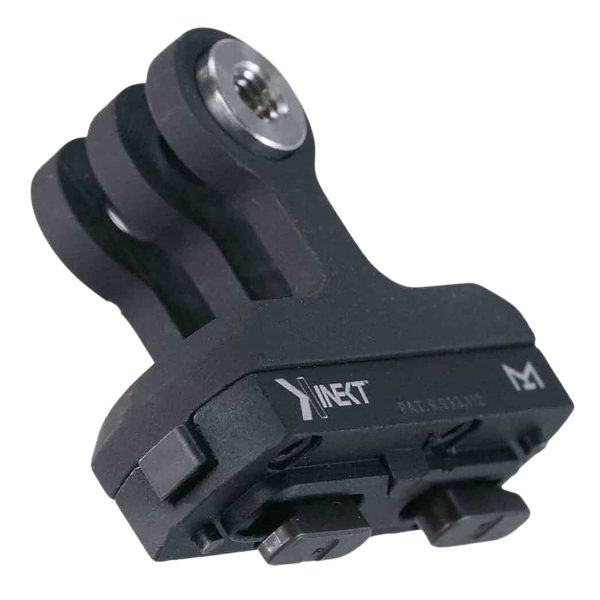 Kinetic Development Group KIN5-500  Go Pro Mount For Standard Magpul MLOK Slots Black Aluminum