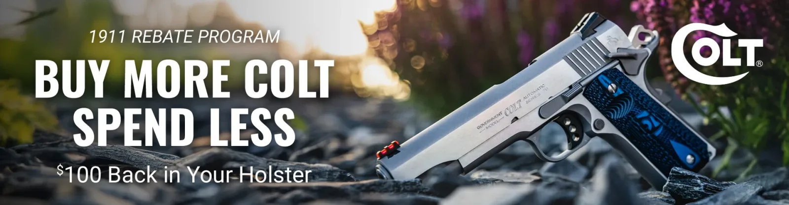 Colt 1911 Rebate — $100 Back