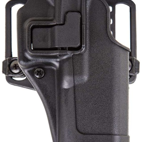Blackhawk 410502BKL Serpa CQC  OWB Size 02 Matte Black Polymer Belt Loop/Paddle Compatible w/Glock 19/23/32/36/45  Left Hand