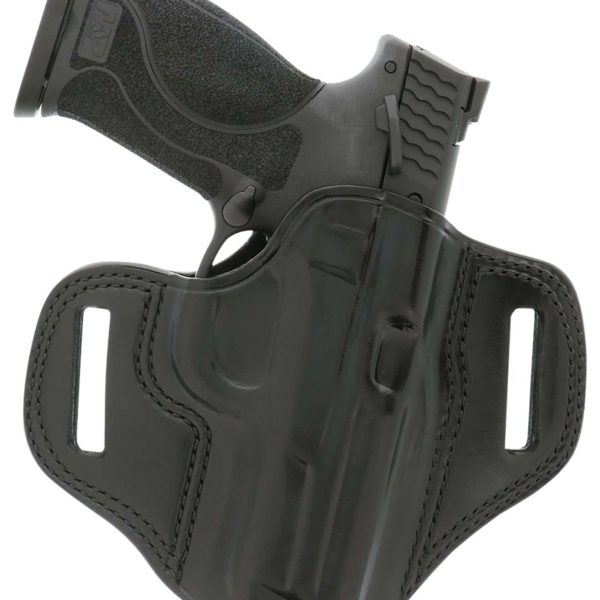 Galco CM212B Combat Master  OWB Black Leather Belt Slide Fits 1911 Right Hand