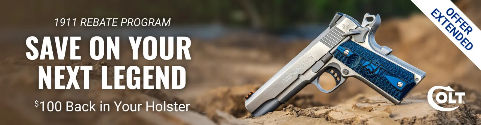 Colt 1911 Rebate 2026 — $100 Back