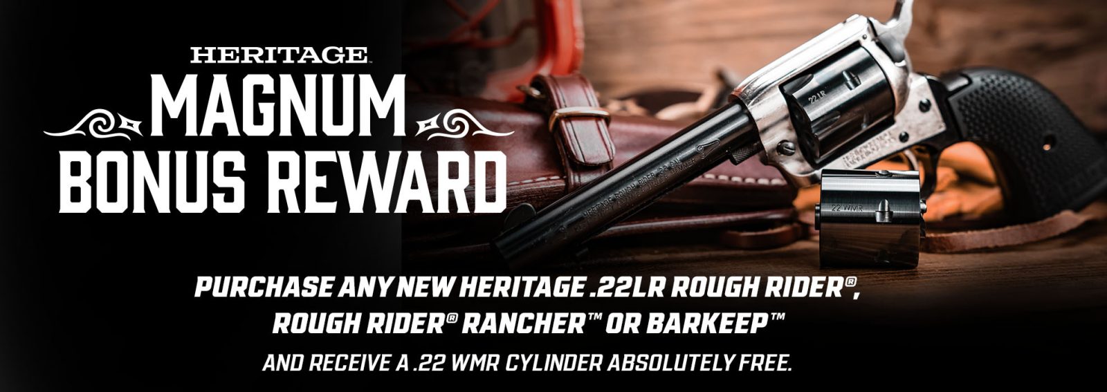 Heritage Magnum Bonus Reward — free .22 WMR cylinder