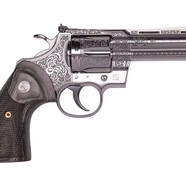 COLT PYTHON RENAISSANCE 357MAG 4.25" REVOLVER STS ENGRAVED WALNUT GRIP