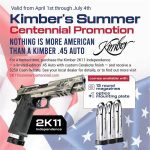 Kimber 2K11 Independence — $250 Back (Summer Centennial Rebate)